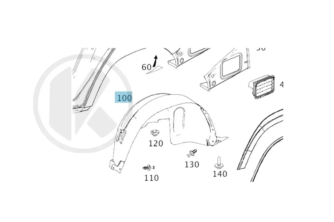 Rear inner fender R